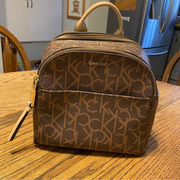 Calvin Klein Brown Mini Backpack - Picture 1 of 10